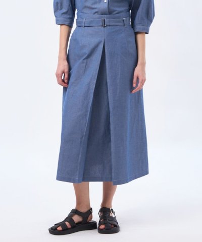 ハケメコットンリネンスカート