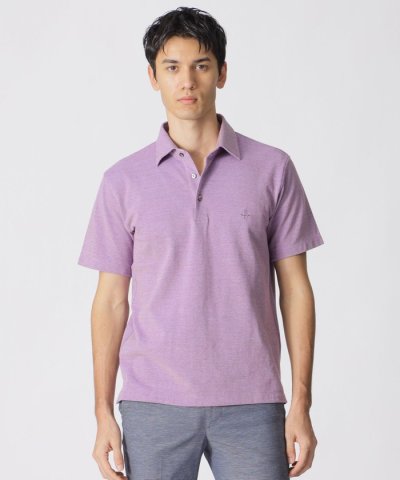 メランジツイストポロシャツ