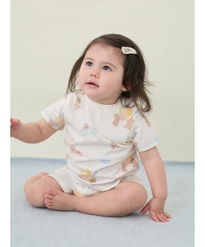 【BABY】【接触冷感】アイスクリームベア柄Tシャツ