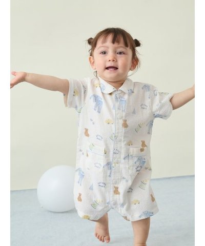 【BABY】パジャマパーティー柄ロンパース