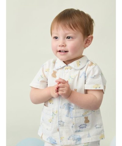 【BABY】パジャマパーティー柄シャツ