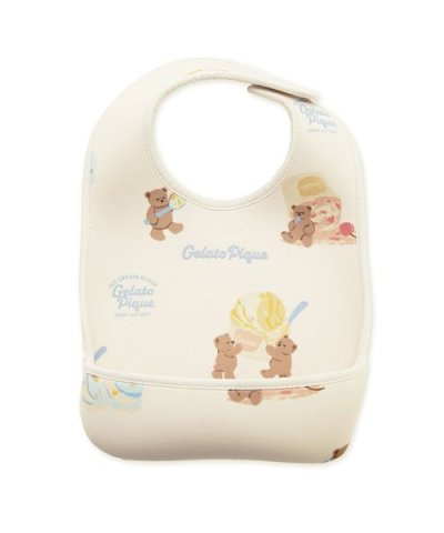 【BABY】アイスクリームベア柄お食事スタイ