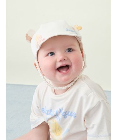 【BABY】アイスクリームベア柄キャップ