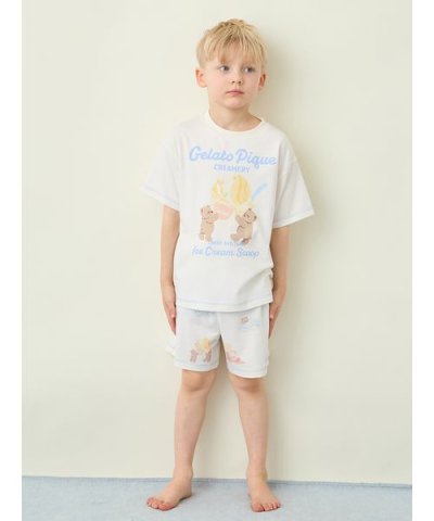 【KIDS】【接触冷感】アイスクリームベア柄ショートパンツ