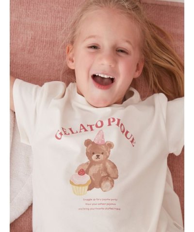【KIDS】パジャマパーティーワンポイントフレアTシャツ