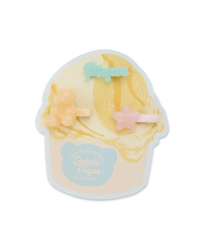 【KIDS】アイスクリームベアヘアクリップ