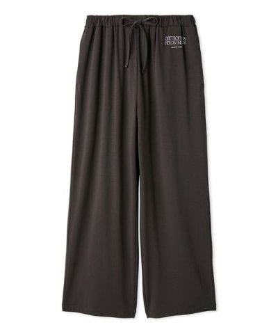 【接触冷感】レーヨンロゴロングパンツ