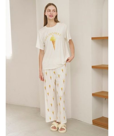 【接触冷感】ソルベ柄ロングパンツ