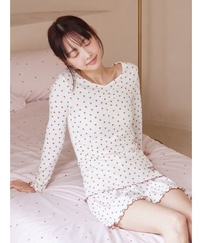 針抜きハート柄プルオーバー