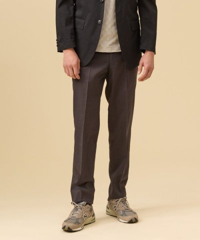 【洗える / 高通気性 / ストレッチ性 / 防シワ】プレーンウィーブ スラック