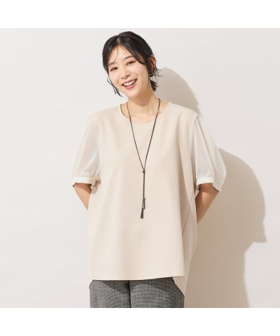 ピサーノ PISANO 【手洗いOK・セットアップ対応】シフォンパフスリーブカッ