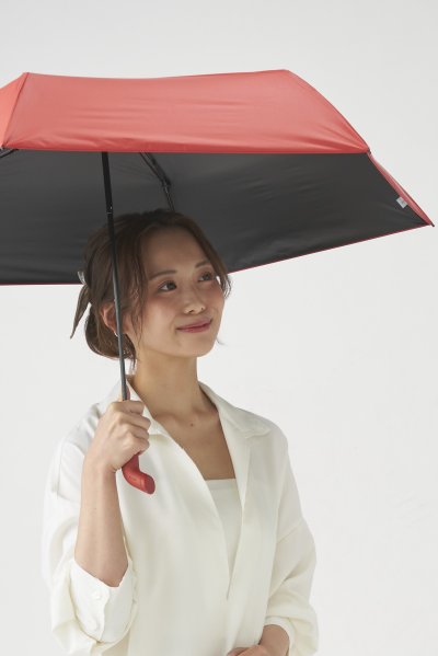 【マグネット付き】折りたたみ雨傘 －Pitaa マグネット－ プレーン 遮光率1