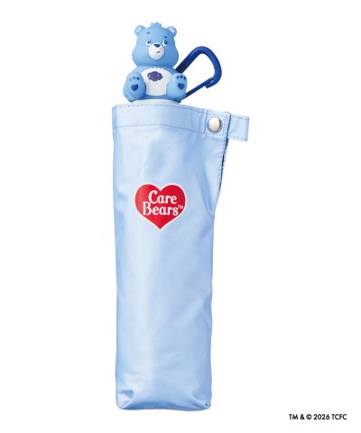 【軽量快適収納グリップ】晴雨兼用折りたたみ日傘 ケアベア TM －グランピー－