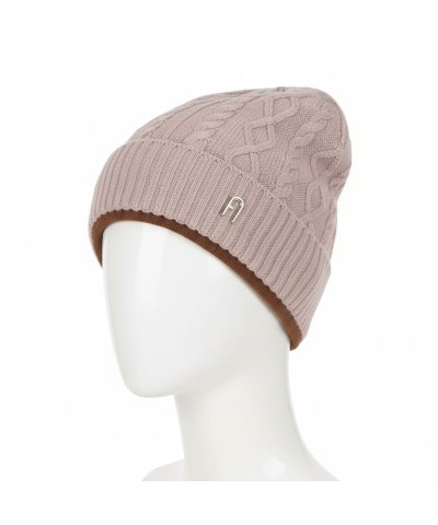 シャロット ニット メタルロゴ付き