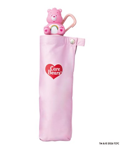 【軽量快適収納グリップ】晴雨兼用折りたたみ日傘 ケアベア TM －チア－ 遮光