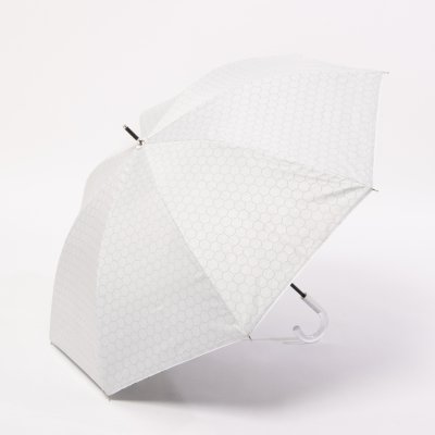 【ハニカム断熱パラソル】晴雨兼用日傘 長傘 ロング傘 ボーダー 50cm 遮光