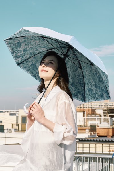 【ハニカム断熱パラソル】晴雨兼用日傘 長傘 ロング傘 氷 50cm 遮光 遮熱