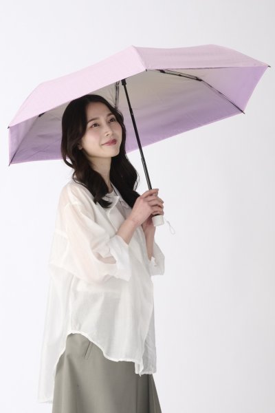 【ハニカム断熱パラソル】晴雨兼用折りたたみ日傘 グラデーション 55cm 遮光