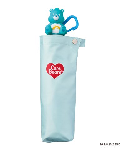 【軽量快適収納グリップ】晴雨兼用折りたたみ日傘 ケアベア TM －ウィッシュ－