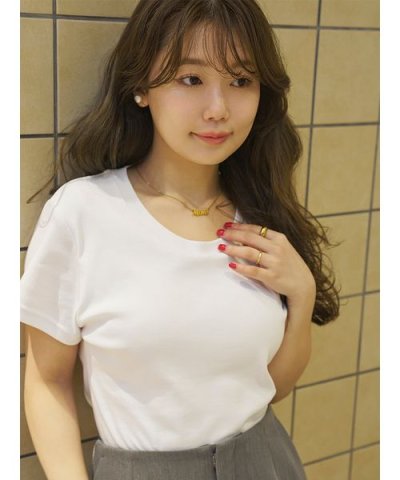 骨格タイプ別カップインTシャツ【ストレート】（接触冷感）