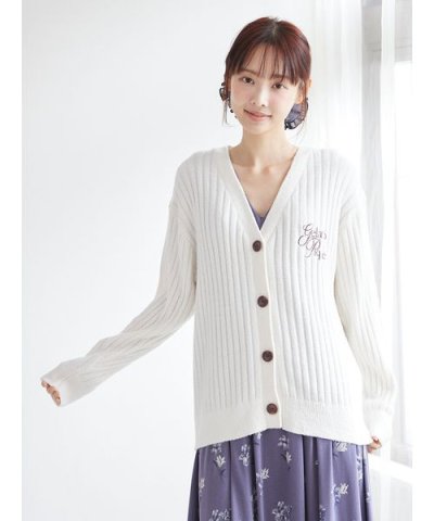 【母の日】リブカーディガン