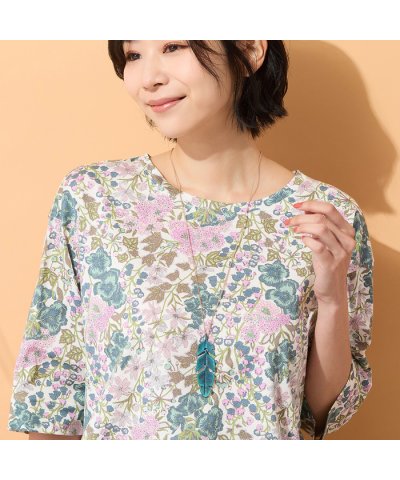 ピサーノ PISANO アンティーク風フェザーモチーフネックレス