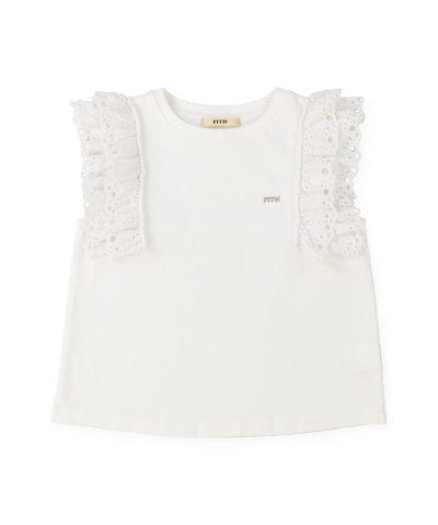 フィス FITH Smooth Cotton Jersey Lace Tee