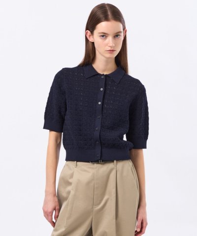 アイレットレースポロニット