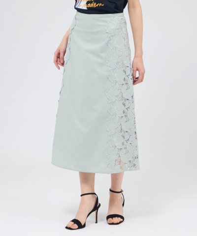 カットレースコンビ Aラインスカート