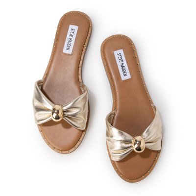 スティーブ マデン STEVE MADDEN ギャザーリボンフラットサンダル