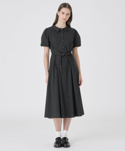 バルーンスリーブシャツドレス