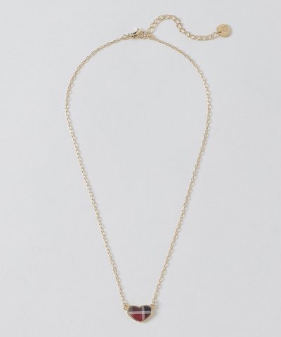 クレストブリッジチェックハートネックレス