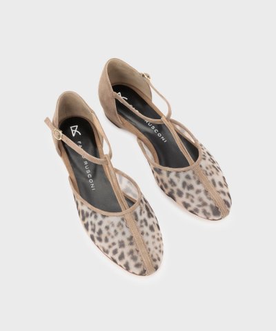 FABIO RUSCONI レオパードサンダル