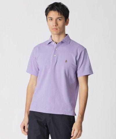 鹿の子カッタウェイポロシャツ