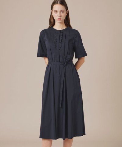 【eclat5月号掲載】コットンナイロンストレッチワンピース