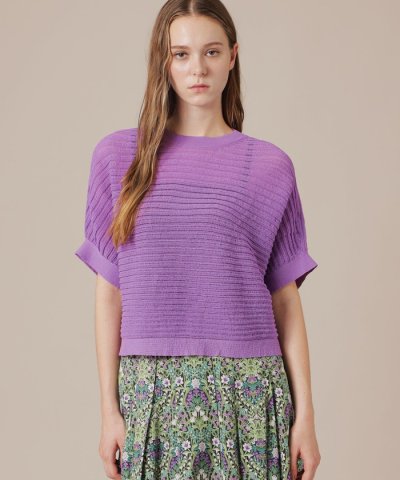 【eclat5月号掲載】シアーリブニットプルオーバー