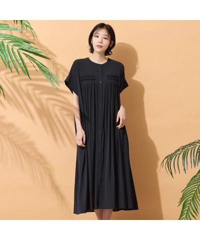 ピサーノ PISANO 【手洗いOK】シャリシアーギャザーワンピース