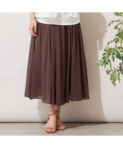 ピサーノ PISANO 【手洗いOK・綿100％】綿シフォンスカート