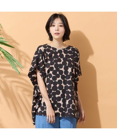 ピサーノ PISANO 【手洗いOK・綿100％】マルチドットプリントパワーショ