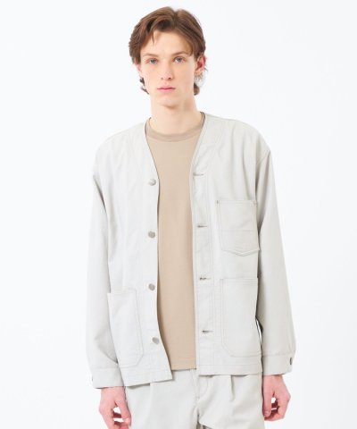 【WEEKENDER】 ノーカラーカバーオール ドライオックス/デニム