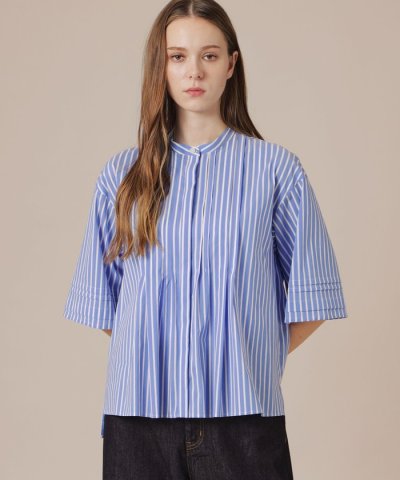 コットンナイロンストレッチブラウス