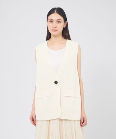 レーヨンナイロン ニットジレ