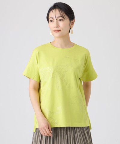 【カタログ掲載・ウォッシャブル】クリアチータープリントカットソー