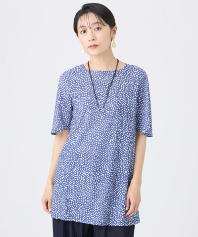 【接触冷感・マシンウォッシャブル】ミニチータープリントコンチェロカットソー