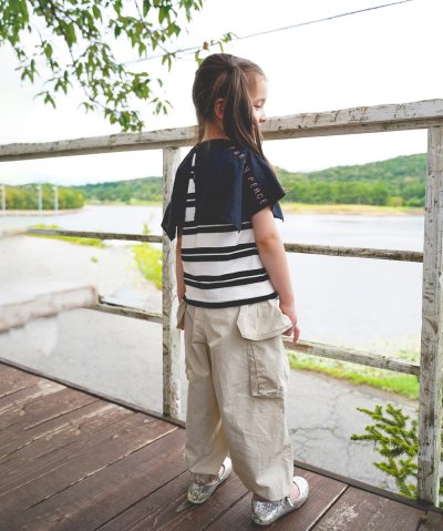 ゴートゥーハリウッド GO TO HOLLYWOOD Striped Colla