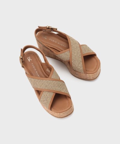 FABIO RUSCONI クロスサンダル