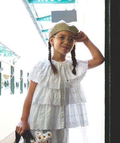 フィス FITH Scallopped Lace Tiered Blouse