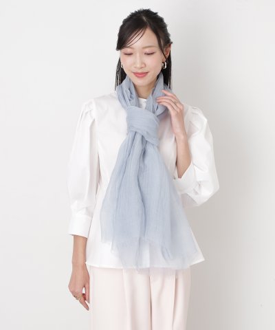 【洗える】麻カシミヤストール 80×175cm 無地