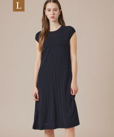 【eclat5月号掲載】【L】エアリーホールガーメントワンピース