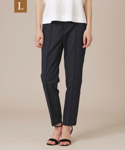 【WEB・一部店舗限定】【L】コットンリネンブレンドオックステーパードパンツ